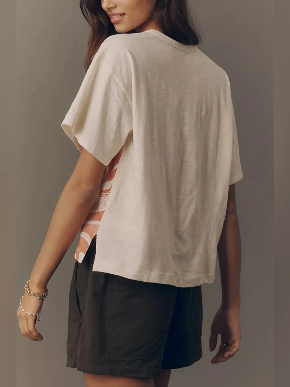 Pilcro Notched Graphic T-Shirt - Picture 3 of 6